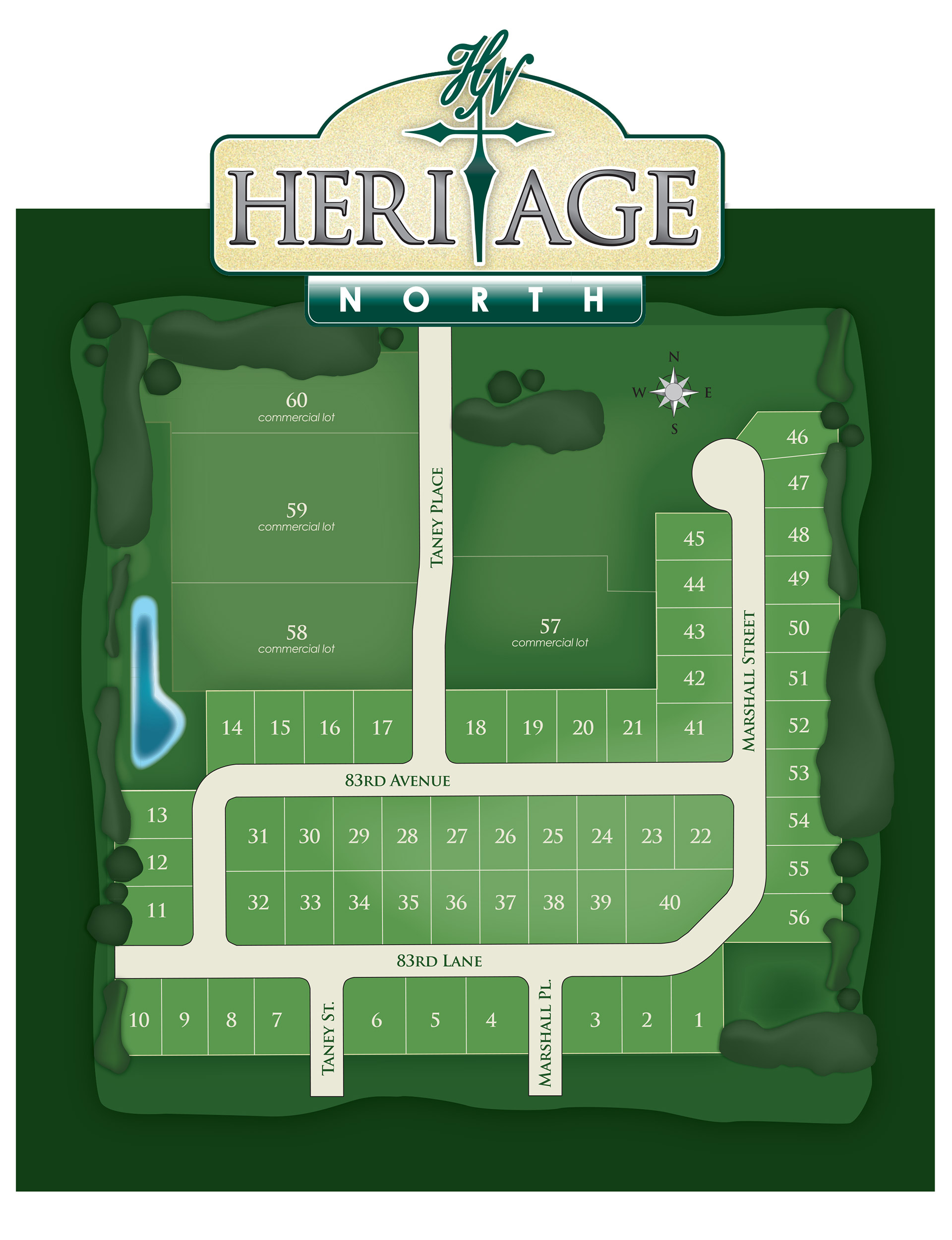 VIA Marketing Plat & Site Illustration  Heritage North Homes & Duplexes