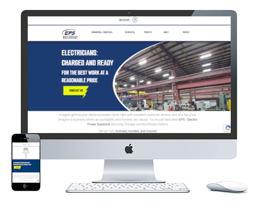 Electrical Power Solutions Website By VIA Marketing