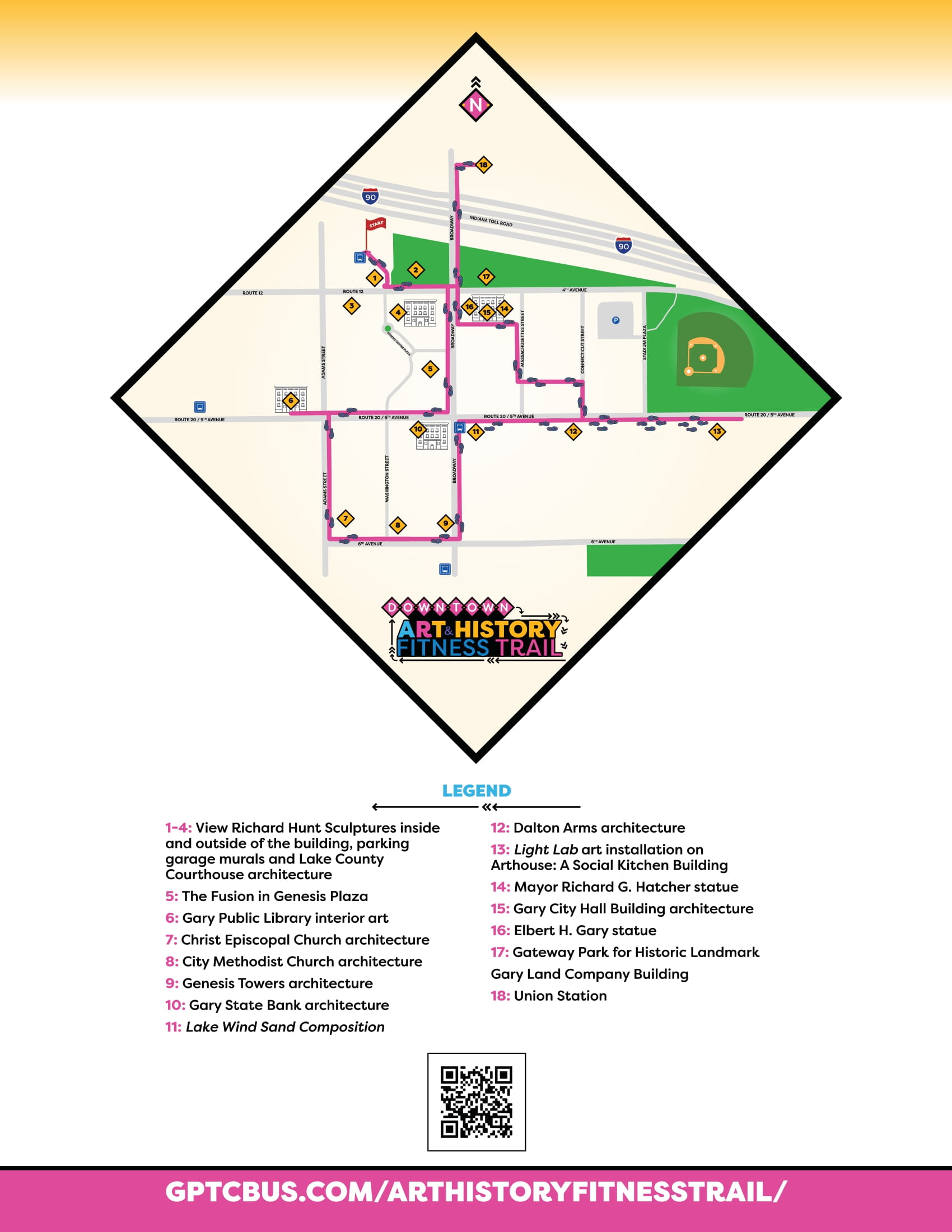 GPTC Art And History Trail Map By VIA Marketing